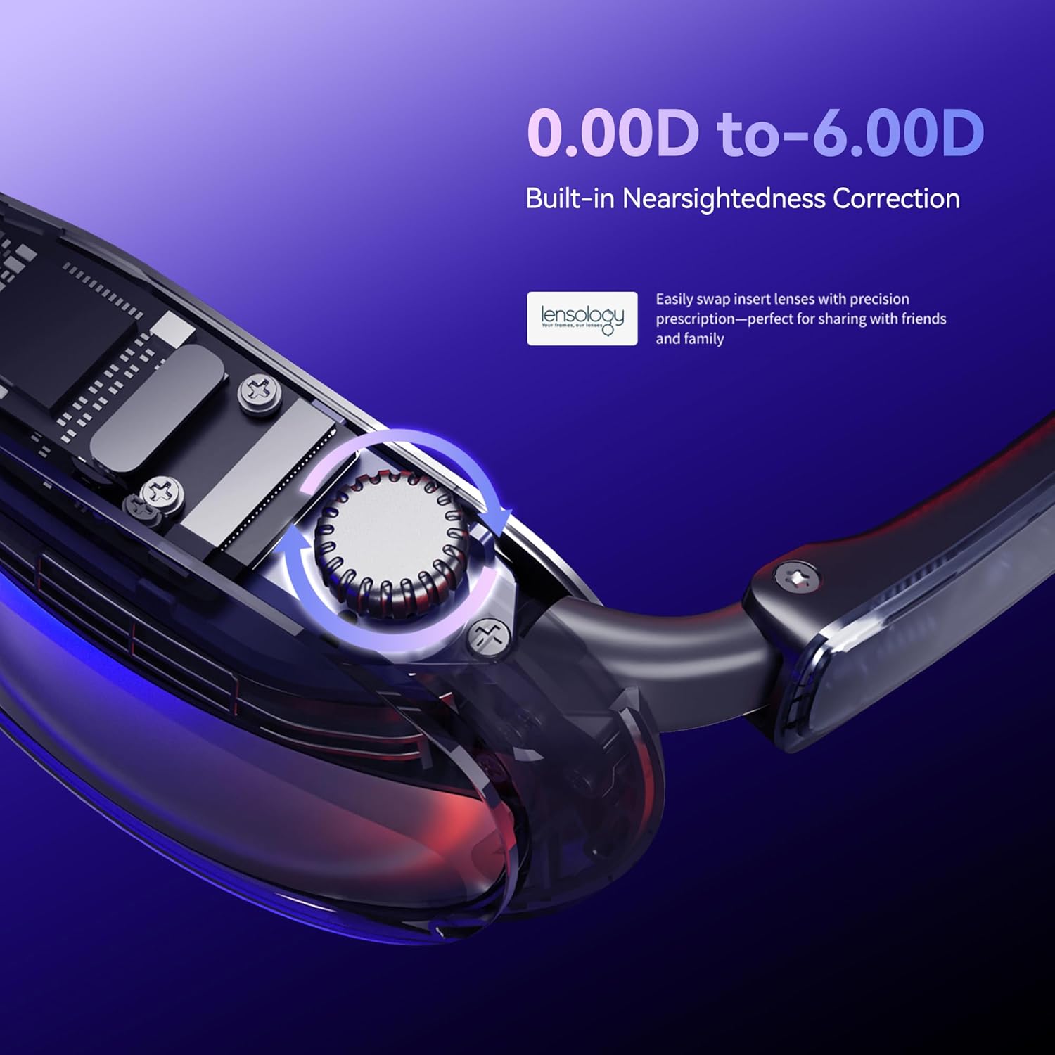 Rokid Joy Pack AR Glasses — Android TV Smart Glasses with 360" Micro-OLED Display | Support for Google Play, Media Streaming and Cloud Gaming | Compatible with All Console, Android, iOS and Windows.