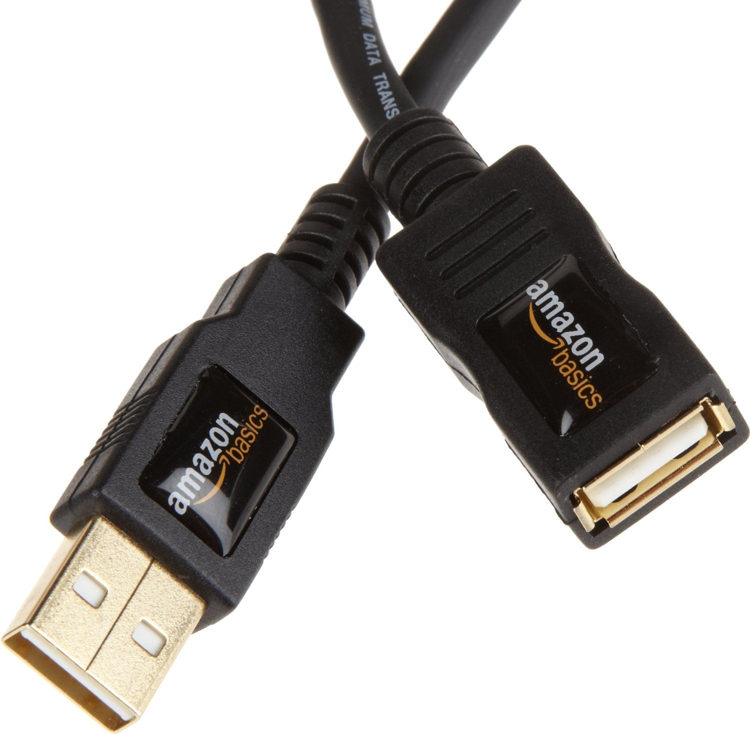 AmazonBasics USB 2.0 Extension Cable - A-Male to A-Female for Personal Computer, Printer - 9.8 Feet (3 Meters, Black)