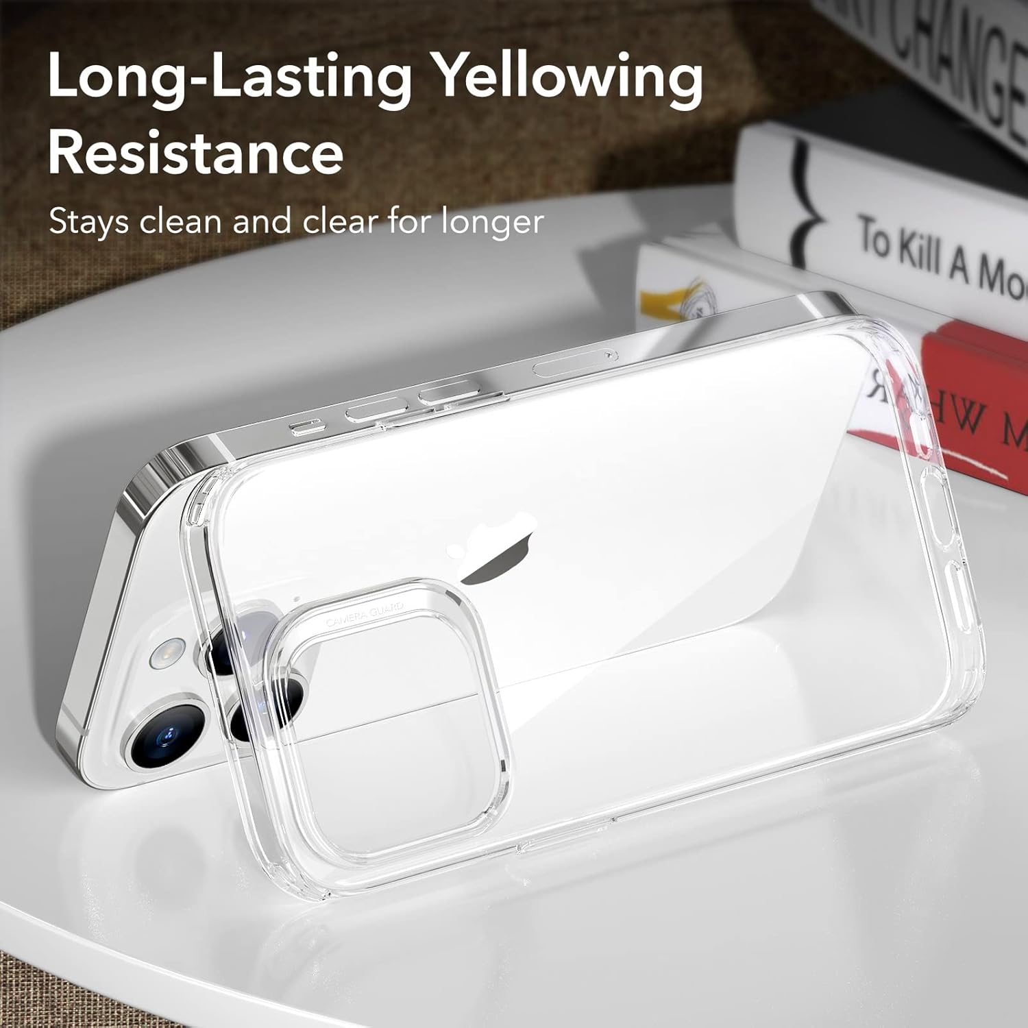 ESR for iPhone 14 Pro Max Case, Shockproof Drop Protection, Project Zero Series, TPU, Yellowing-Resistant, Slim and Thin, Transparent Back Cover, Clear