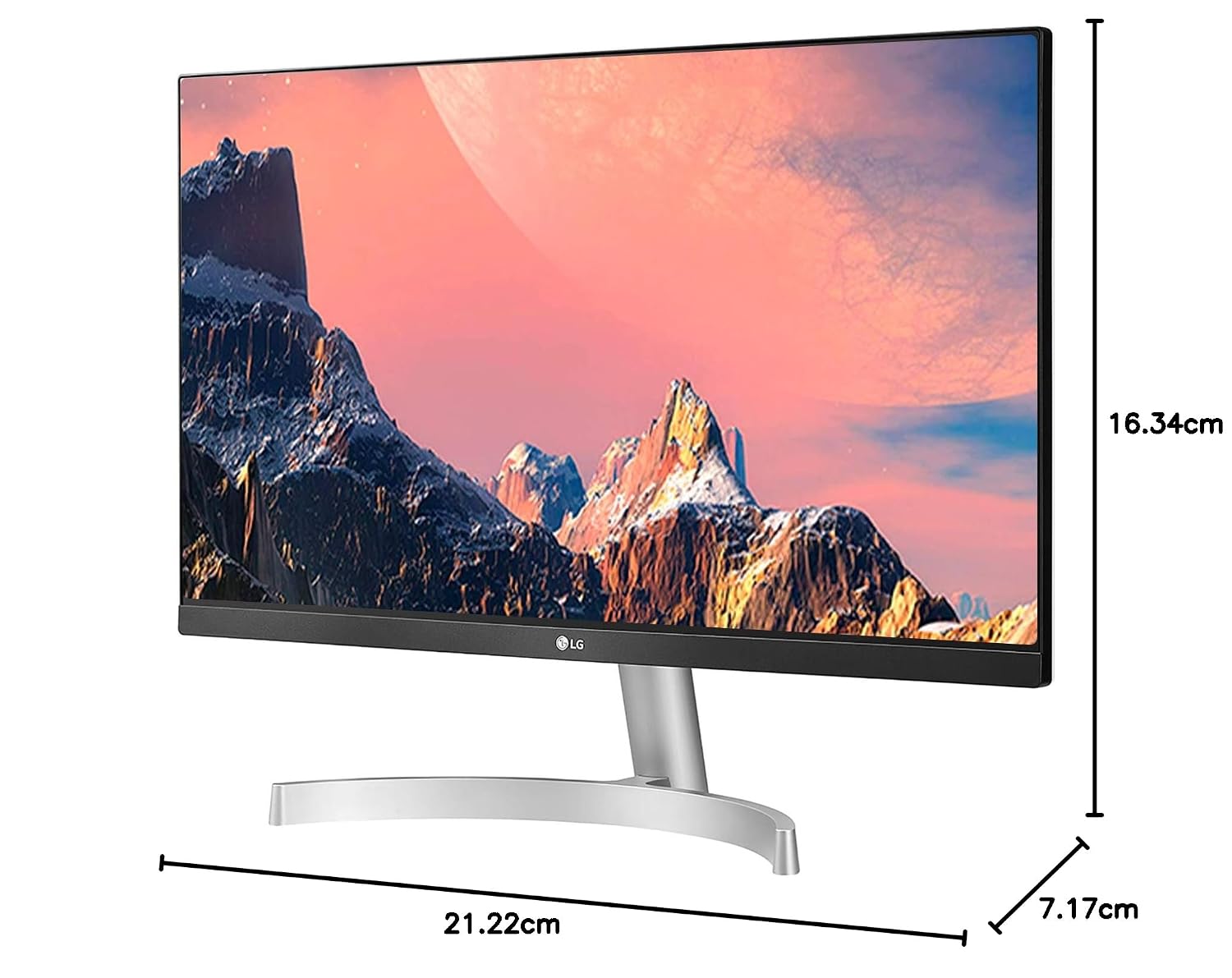 LG 24-inch (60.96 cm), Full HD IPS (1920 x 1080) Monitor, Inbuilt Speaker, HDMI x 2, VGA Port, 75 Hz Refresh Rate, AMD Freesync, 3 Side Borderless Slim Design - 24ML600S-W-White