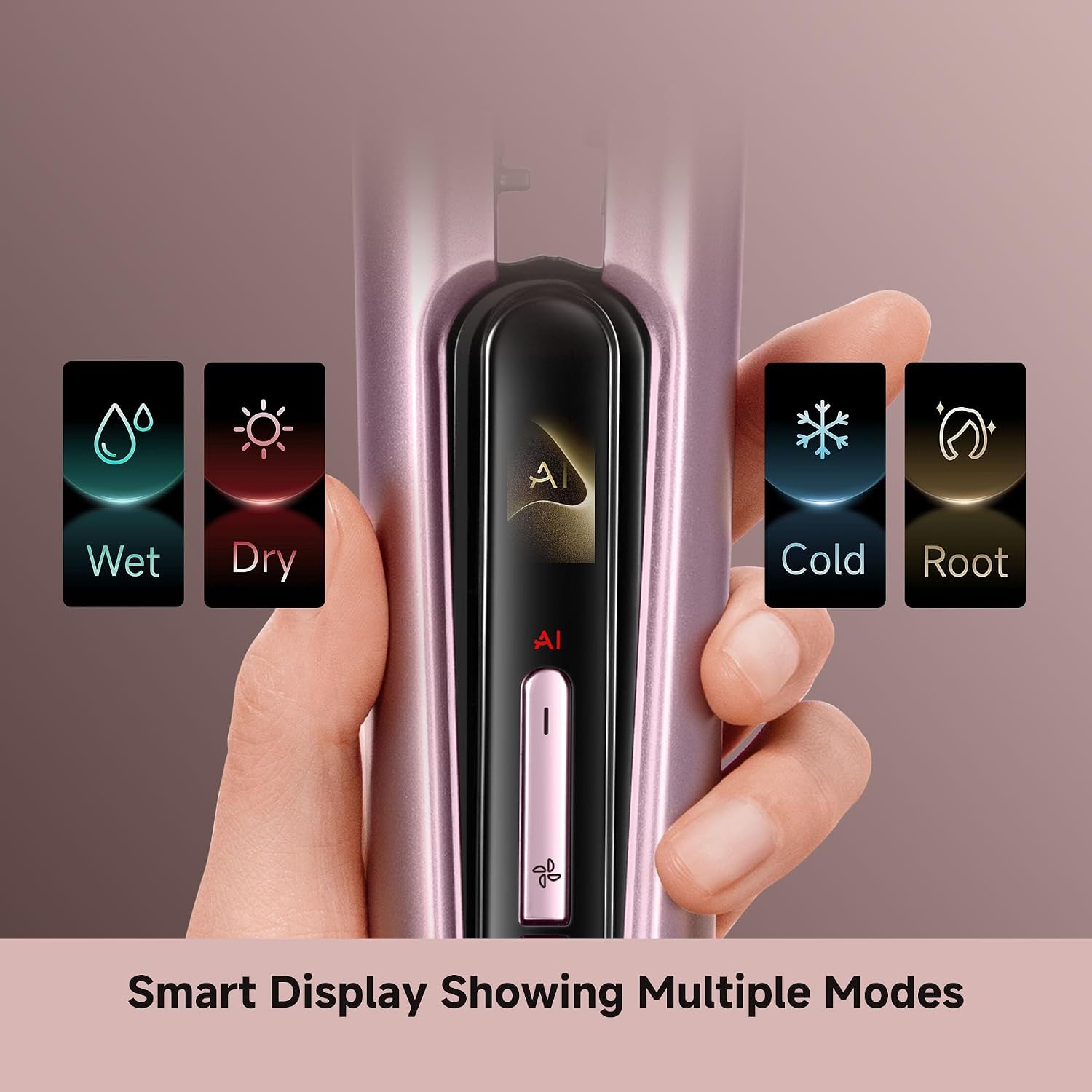 DREAME Aero Straight Pro 2-in-1 Air Straightener, Dual Airflow Channel, AI Styling, Wet-to-Dry Straightening, 57°C Root Care Mode, Triple Hair Care, 110,000RPM Motor, Smart Display, Safe Operation