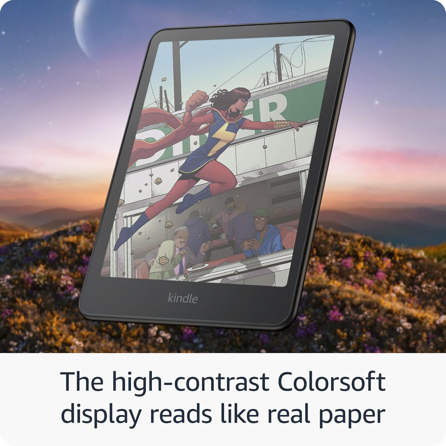 Amazon Kindle Colorsoft 16 GB (newest model) – With color display and adjustable warm light – No Ads – Black