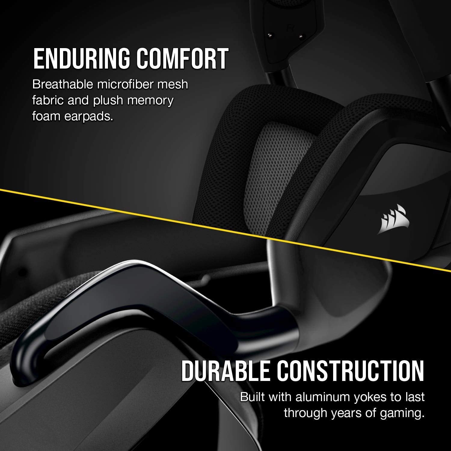 Corsair Void Elite Wired Over Ear Headphones with Mic (Carbon)
