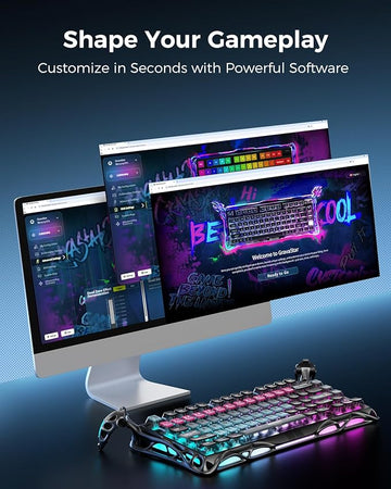 GravaStar V75 PRO Gaming Keyboard with Hall Effect - Cyberpunk
