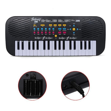 JUAREZ Junior JJ50KB 37 KEYS Multi-function Electronic Keyboard/Piano for Kids, Black