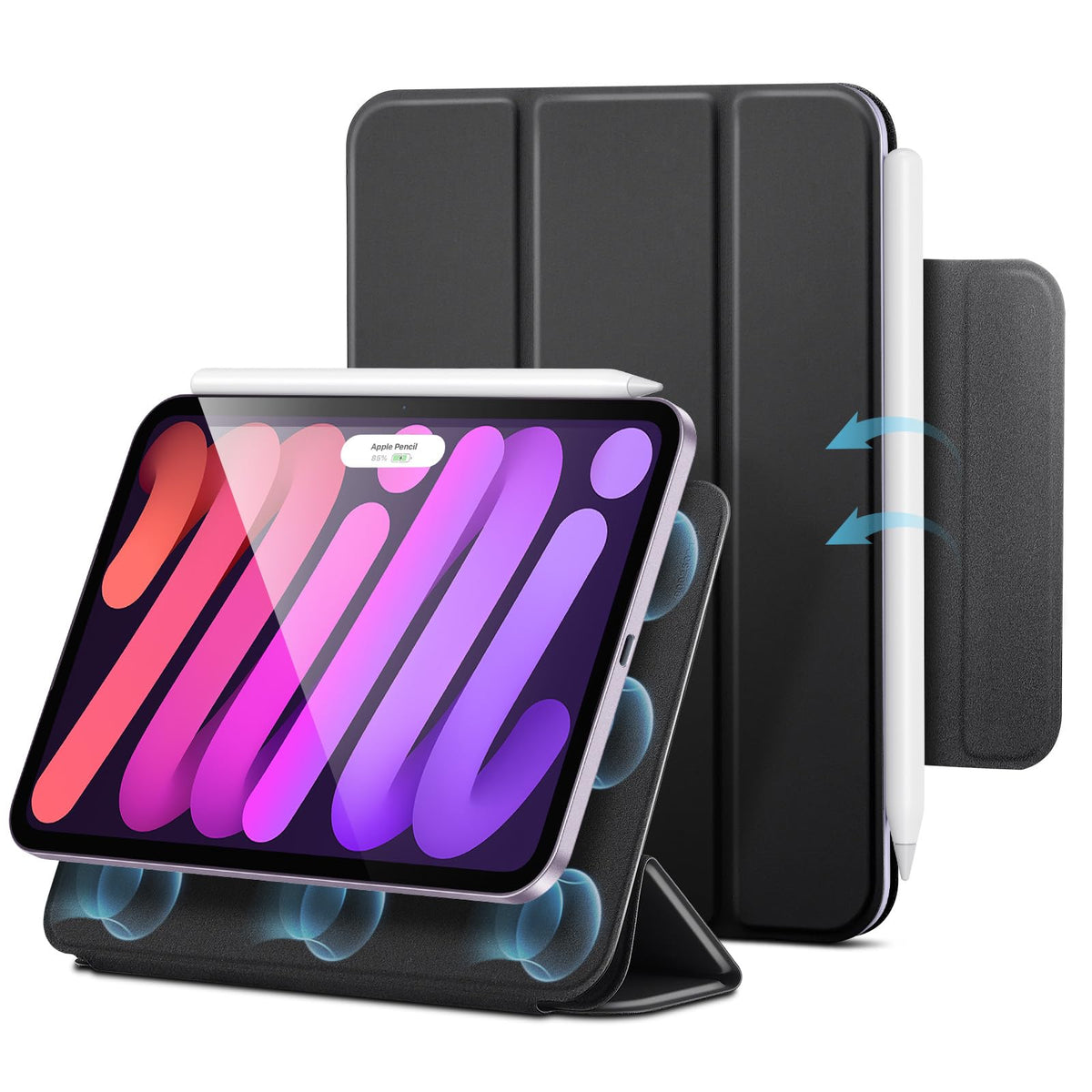 ESR for iPad mini A17 Pro Case, iPad mini 6th Gen Case, Black