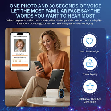 umissfun Emotional AI Companion Device,AI Chat Companion, AI Desktop Robot Companion,Voice Understanding,Personality Design,Tech&Gadget Gift,Geek,Desktop Setup,True Empathy AI-Grows with You (White)