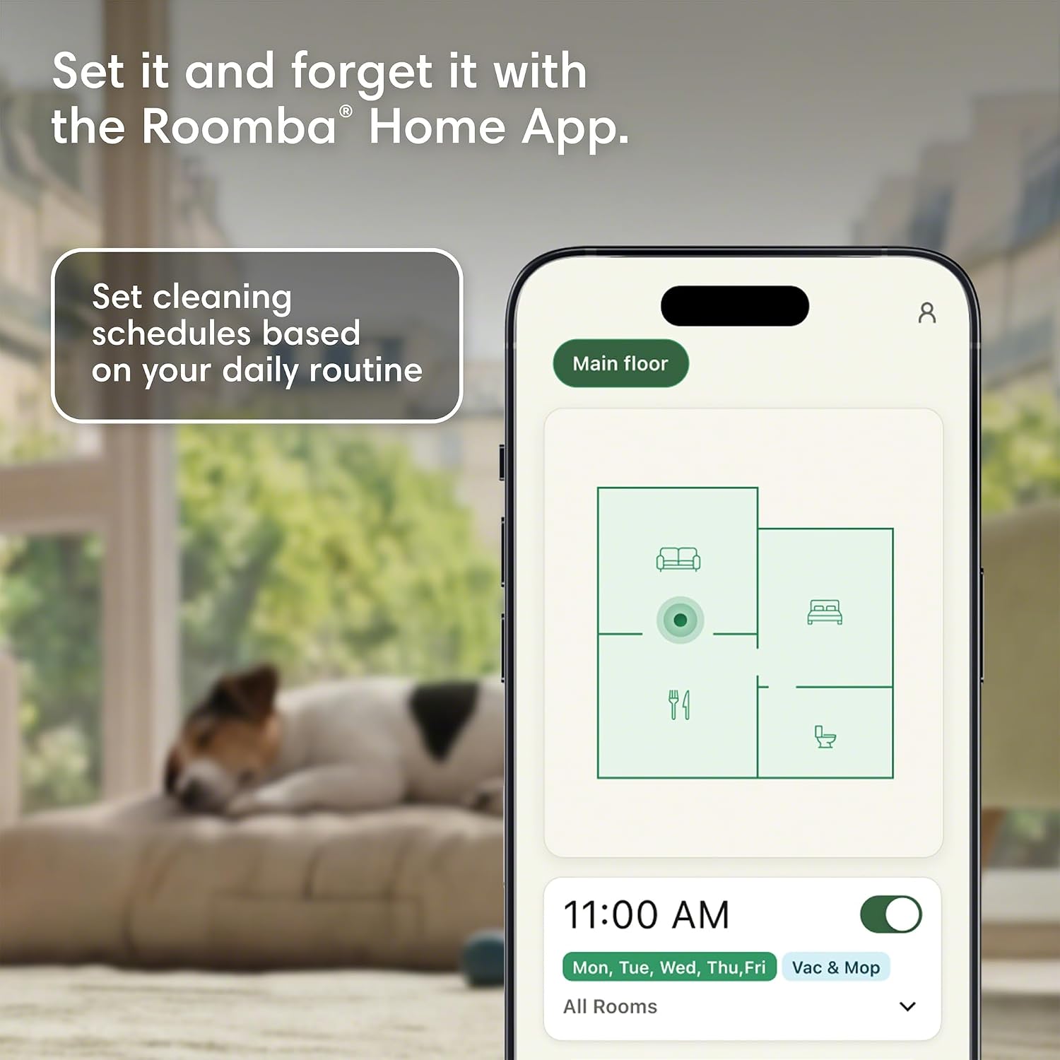 iRobot Roomba Plus 515 Robot Vacuum & Mop Combo, 22,000Pa Suction, 90 Days Self-Emptying, Multifunction Dock, Self‑Cleaning, Heated Wash & Heated Dry, Smart Obstacle Avoidance, Lifting Spinning Mops
