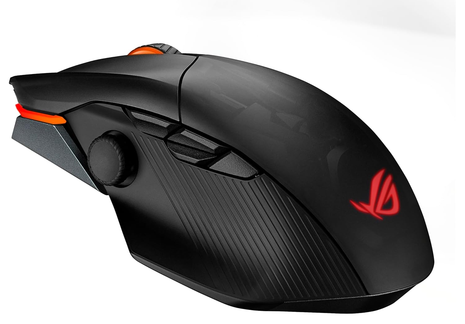 Asus ROG Chakram X Origin Gaming Mouse, Tri-Mode connectivity (2.4GHz RF, Bluetooth, Wired), 36000 DPI Sensor, 11 programmable Buttons, Detachable Joystick, Paracord Cable, Black