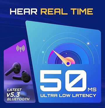Fastrack Fpods(New Launch) FX100 Bluetooth TWS In-Ear Earbuds with 40 Hrs Playtime|BT V5.3|13mm Extra Deep Bass Drivers|Quad Mic ENC for Clear Calls|Ultra Low 50ms Latency Gaming Mode|NitroFast Charge