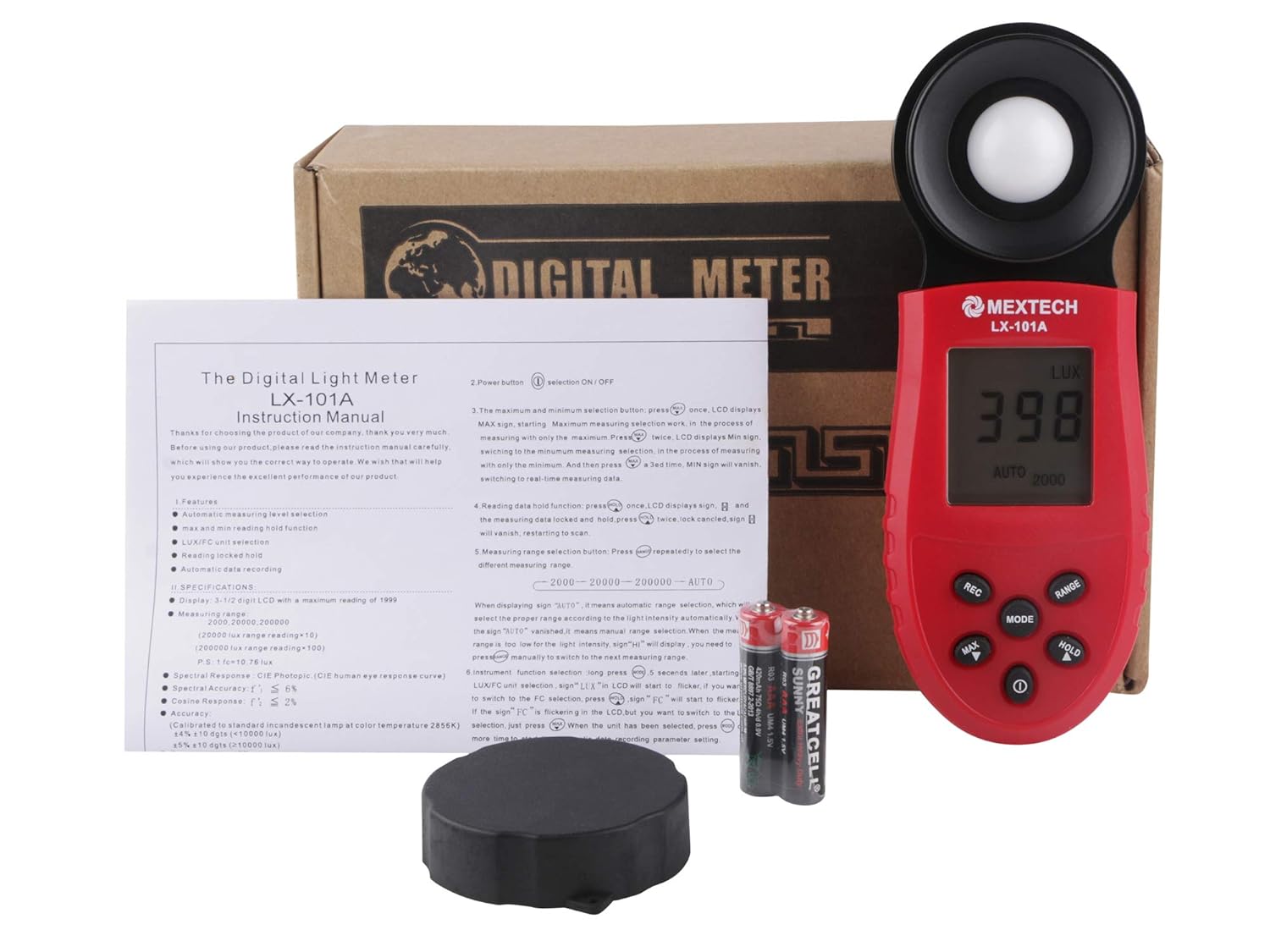 Mextech LX-101A Digital Lux Meter