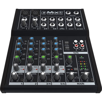 Mackie Mix8 8 Channel Compact Mixer with Low Noise Performance