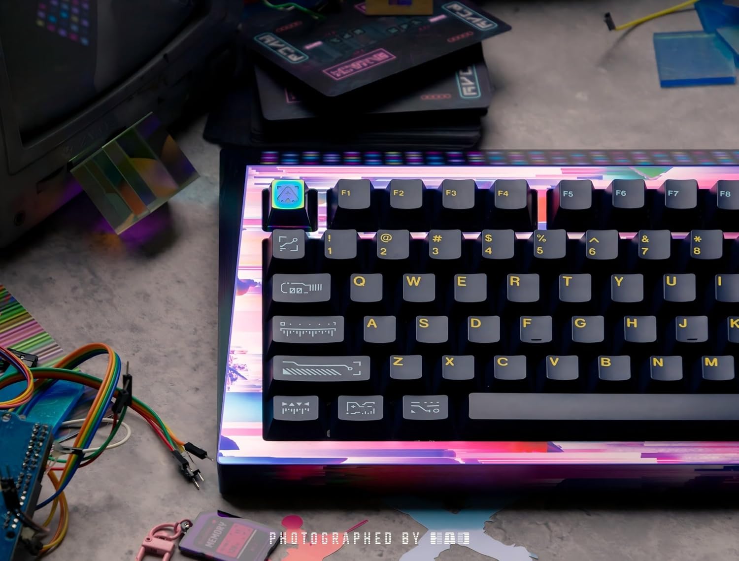 CYBERBOARD Euphoria Wireless Custom Creamy Mechanical Keyboard, 81 Key Tri-Mode 2.4G Bluetooth Wireless Gaming PC Computer Keyboard, High-End RGB Gaming Accessories, Hotswappable Switch