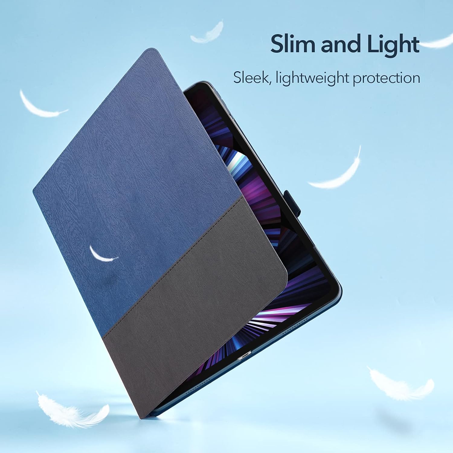 ESR Folio Case Compatible with iPad Pro 11 Inch 2021 (3rd Generation), Book Cover Design, Auto Sleep and Wake, Multi Angle Viewing Stand, Urban Premium Series-Knight