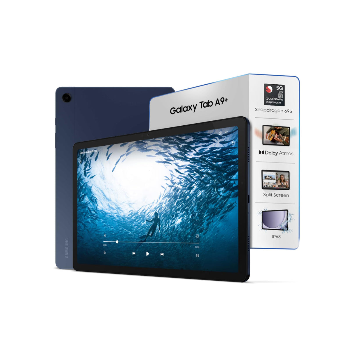 Samsung Galaxy Tab A9+ [Smartchoice], 27.94 cm (11.0 inch) Display, RAM 8 GB, ROM 128 GB Expandable, Wi-Fi Tablet, Navy