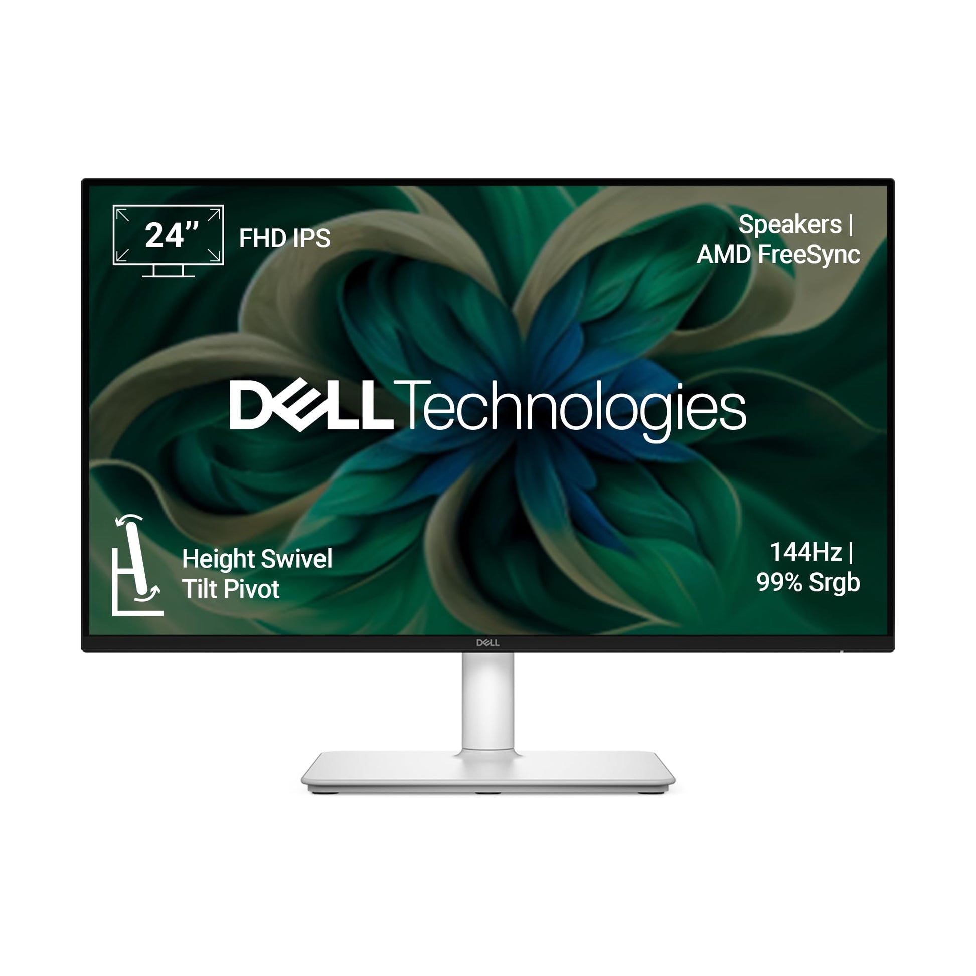 Dell S2725HSM 27"/68.58cm FHD Monitor, 144Hz Refresh Rate, IPS Panel, 1ms Response, Flicker-free, Contrast 1500:1, 2xHDMI, Built-in 6W Dual Speakers, Warranty 3 Years, TÜV Rheinland 4-Star Eye Comfort