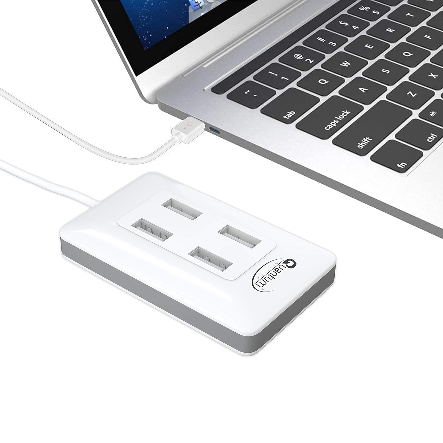 Quantum QHM6633 4-Port Hi-Speed USB Hub (Multicolor)