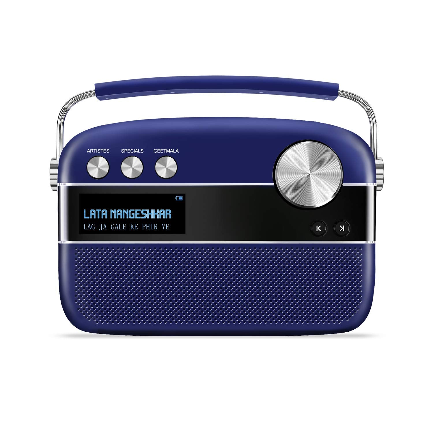 Saregama Carvaan Hindi - Portable Music Player with 5000 Preloaded Songs, FM/BT/AUX (Porcelain White)