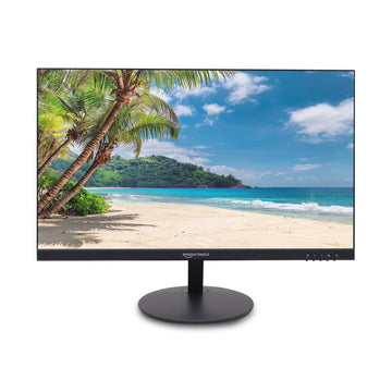 Amazon Basics 23.8" (60.45 cm) IPS Full HD Monitor | 1920 x 1080 Pixels | 100Hz | Borderless Design | HDMI & Display Port | 16.7M Colors | 1000:1 Contrast | Blue Light Eye Comfort | VESA Mount (Black)