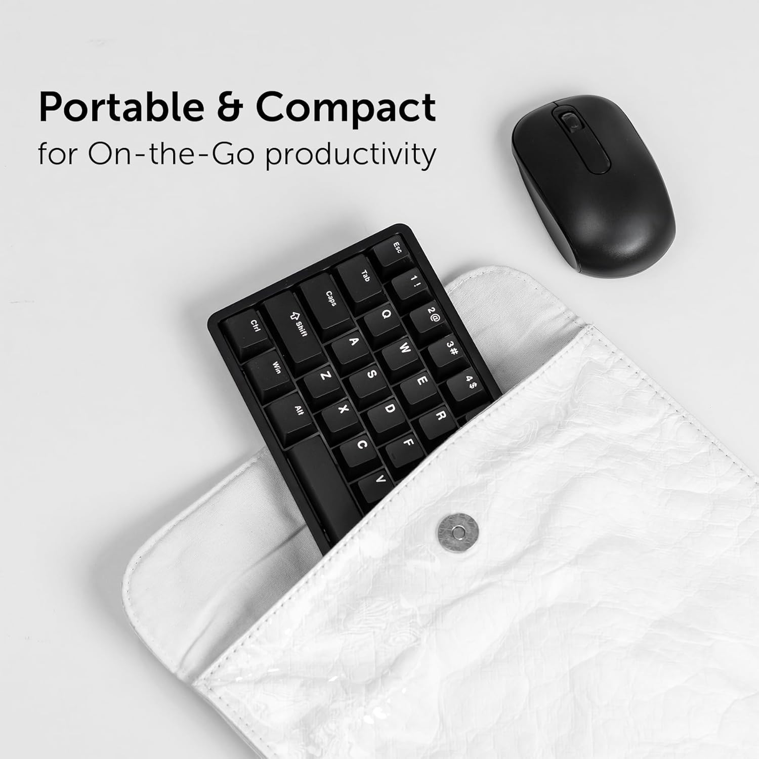 Chilkey ND65 Wireless Aluminum Mechanical Keyboard, 65% Layout Portable Gaming Keyboard, Tri-Mode BT5.0/2.4GHz/USB-C Hot Swappable Custom RGB Backlit Key Board for Laptop Office PC - Black