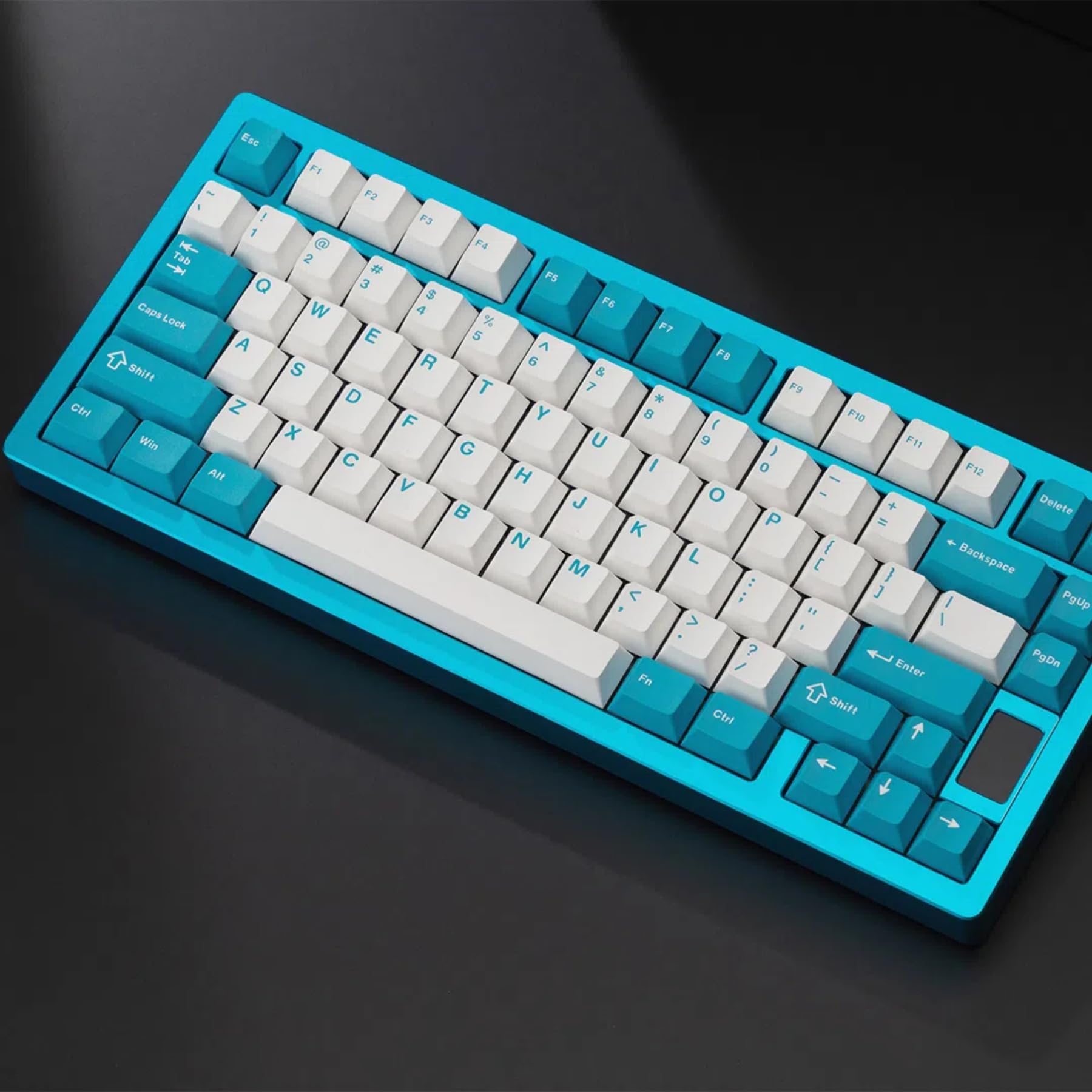 OOCTPK Chilkey ND75 Aluminum 75% Wireless Mechanical Gaming Keyboard with LCD Screen, Quick Assembly, BT/2.4G/USB-C, Hot Swappable Per-Key RGB Custom Keyboard for Windows, MacOS