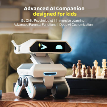 YONBO AI Robot for Kids, Programmable & Interactive AI Robot, STEAM Educational Toy ChatGPT Powered, Personalized Companion Robot with Voice Control, Visual Recognition, Emotion-Aware, Long Memory