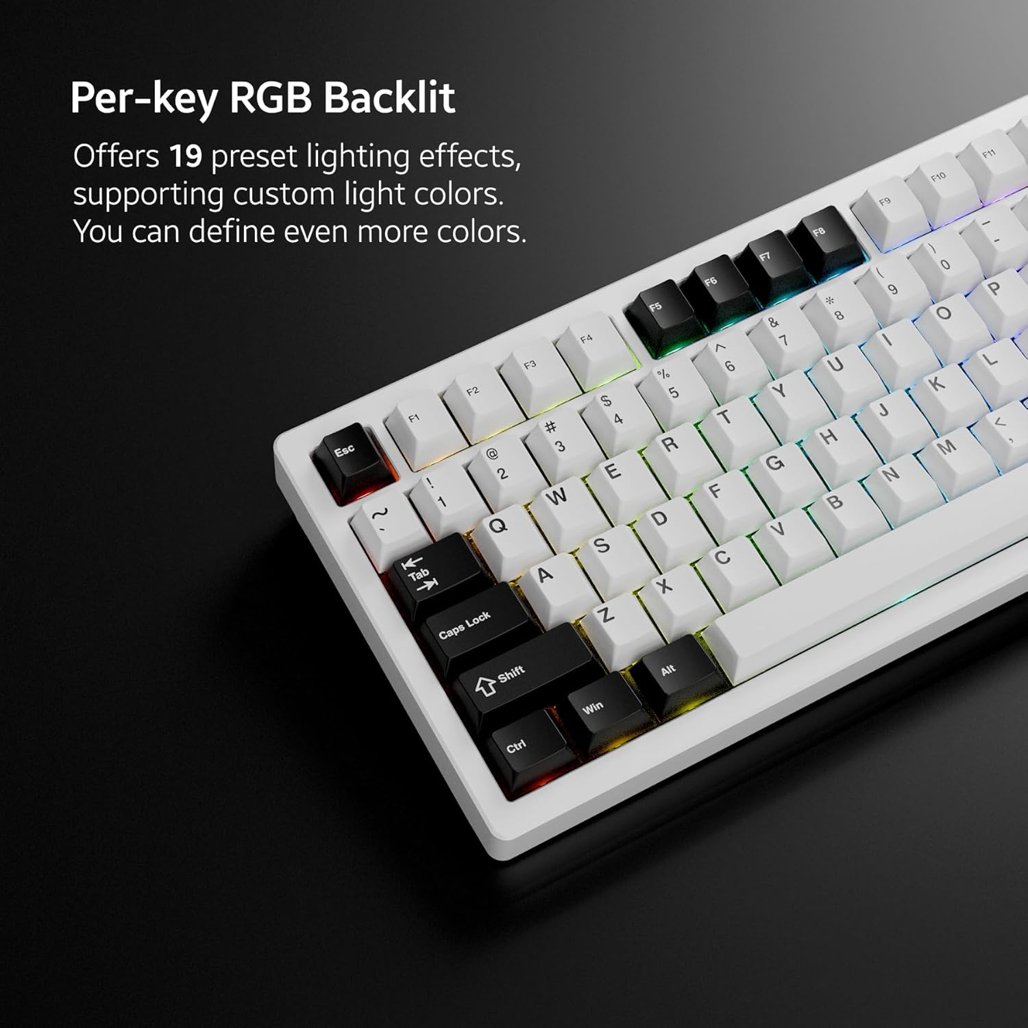 OOCTPK Chilkey ND75 Aluminum 75% Wireless Mechanical Gaming Keyboard with LCD Screen, Quick Assembly, BT/2.4G/USB-C, Hot Swappable Per-Key RGB Custom Keyboard for Windows, MacOS