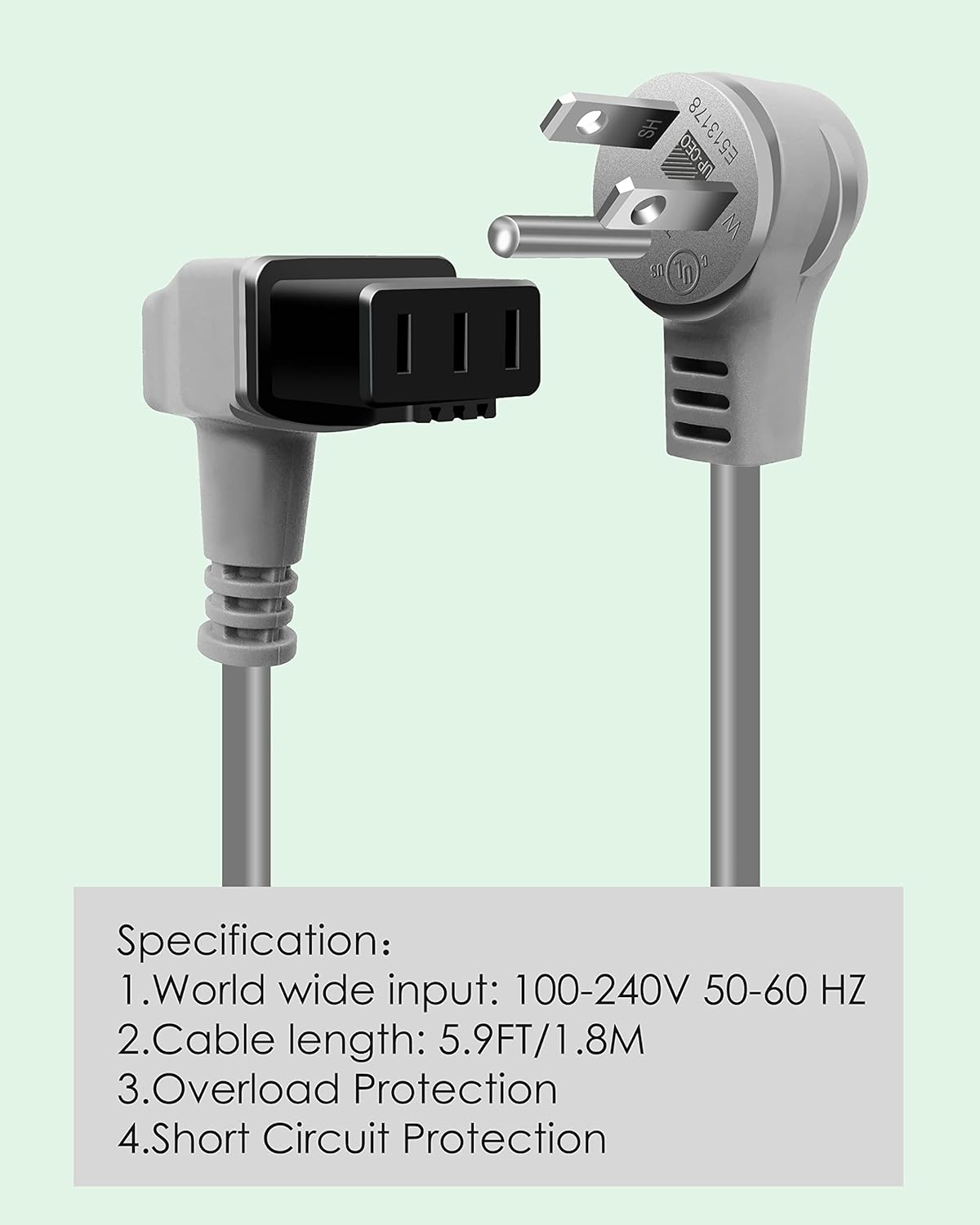 Bosch 300 500 800 Series Dishwasher Power Cord 00752018 - Compatible Junction Box and Power Cord Assembly - Replace SMZPC002UC Proprietary AC Charger Cable