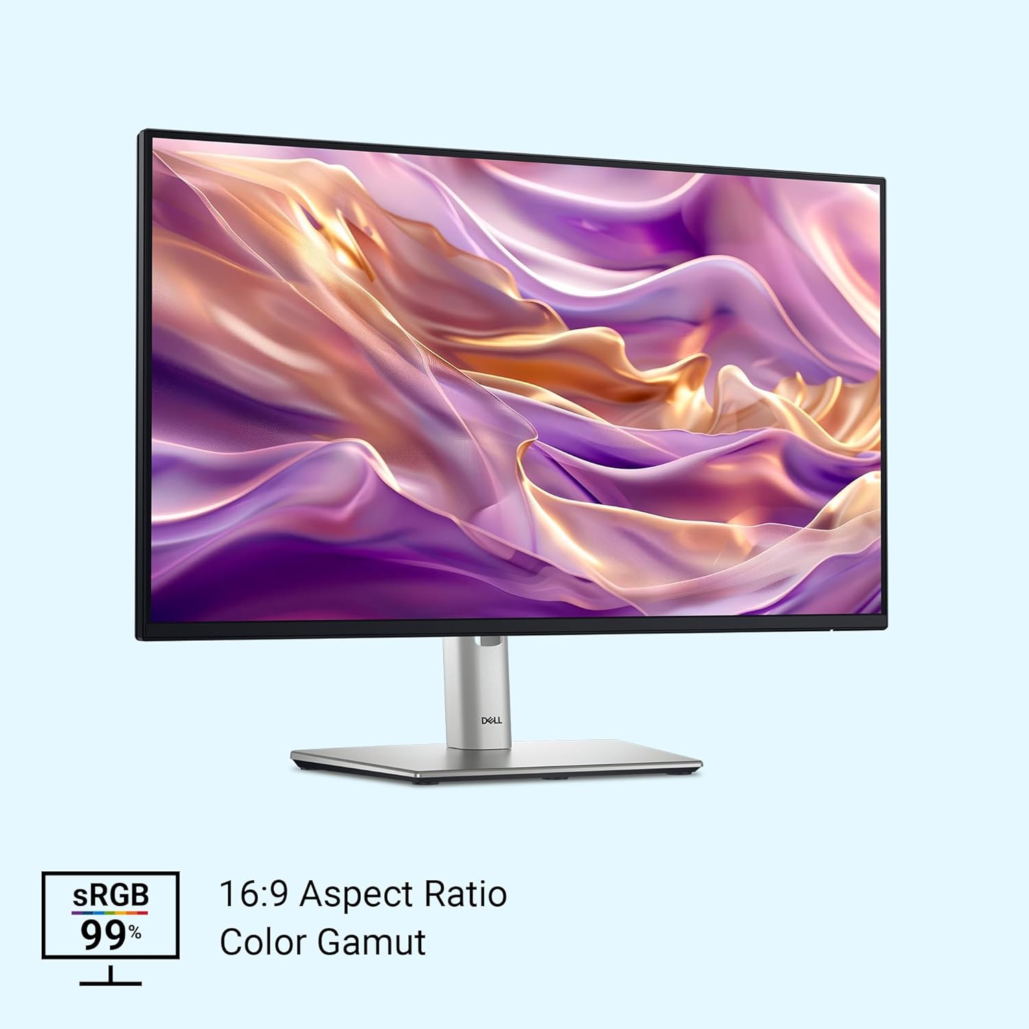 Dell-P2425HE-Black 60.45cm (24") FHD Monitor 1920x1080 at 100Hz, Response Time: 5ms(Fast), Brightness: 250 cd/m2(typical), Ports: 1x HDMI1.4, 2xDP 1.4, 1xRJ45, 2x USB3.2Gen1Type-C, 3x USB3.2 Gen1TypeA