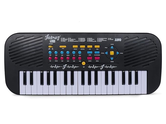JUAREZ Junior JJ50KB 37 KEYS Multi-function Electronic Keyboard/Piano for Kids, Black