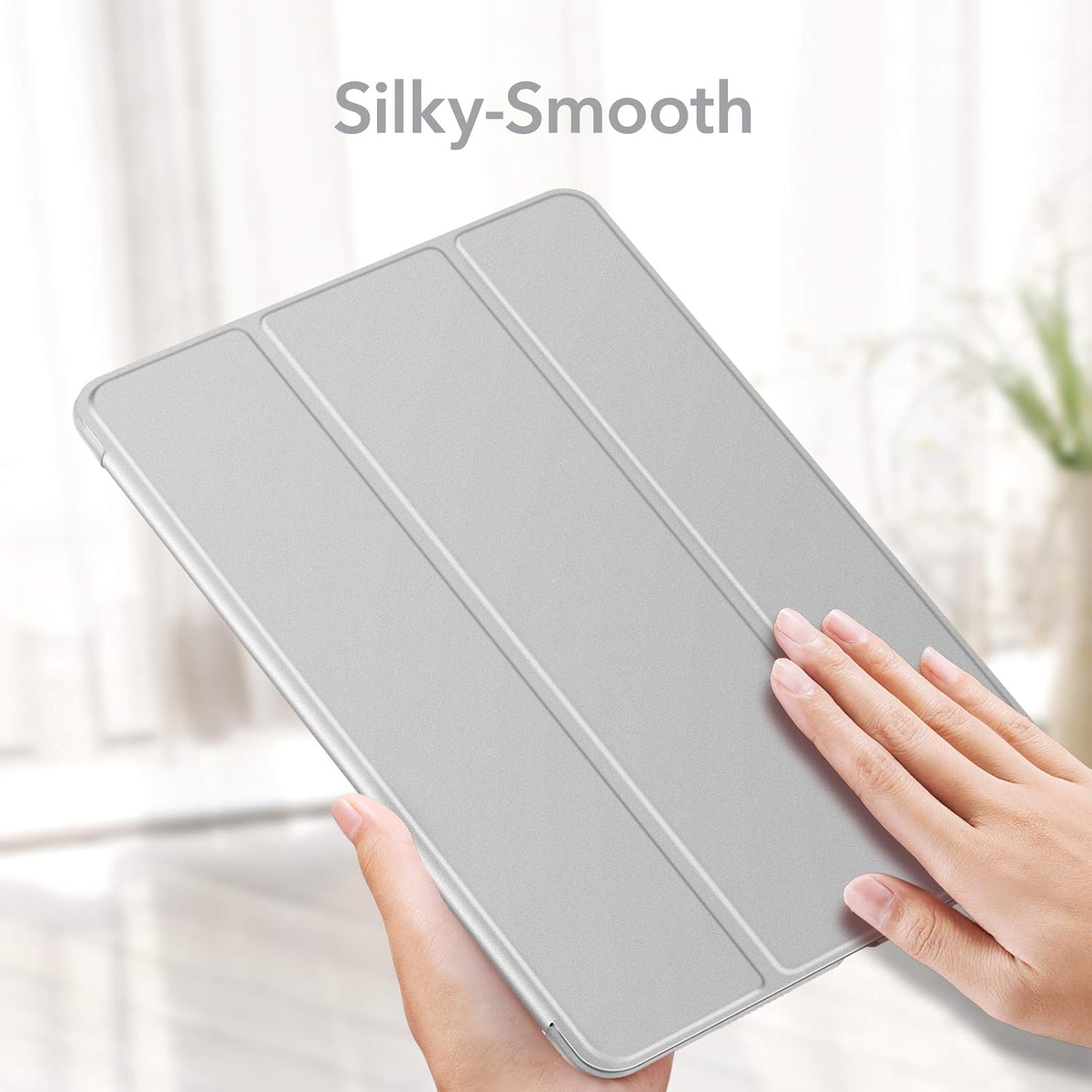 ESR for iPad Air 4th Generation Case (2020), Slim and Lightweight, Auto Sleep/Wake, Trifold Stand, Soft TPU Cover, iPad Air 4 Cover, Grey