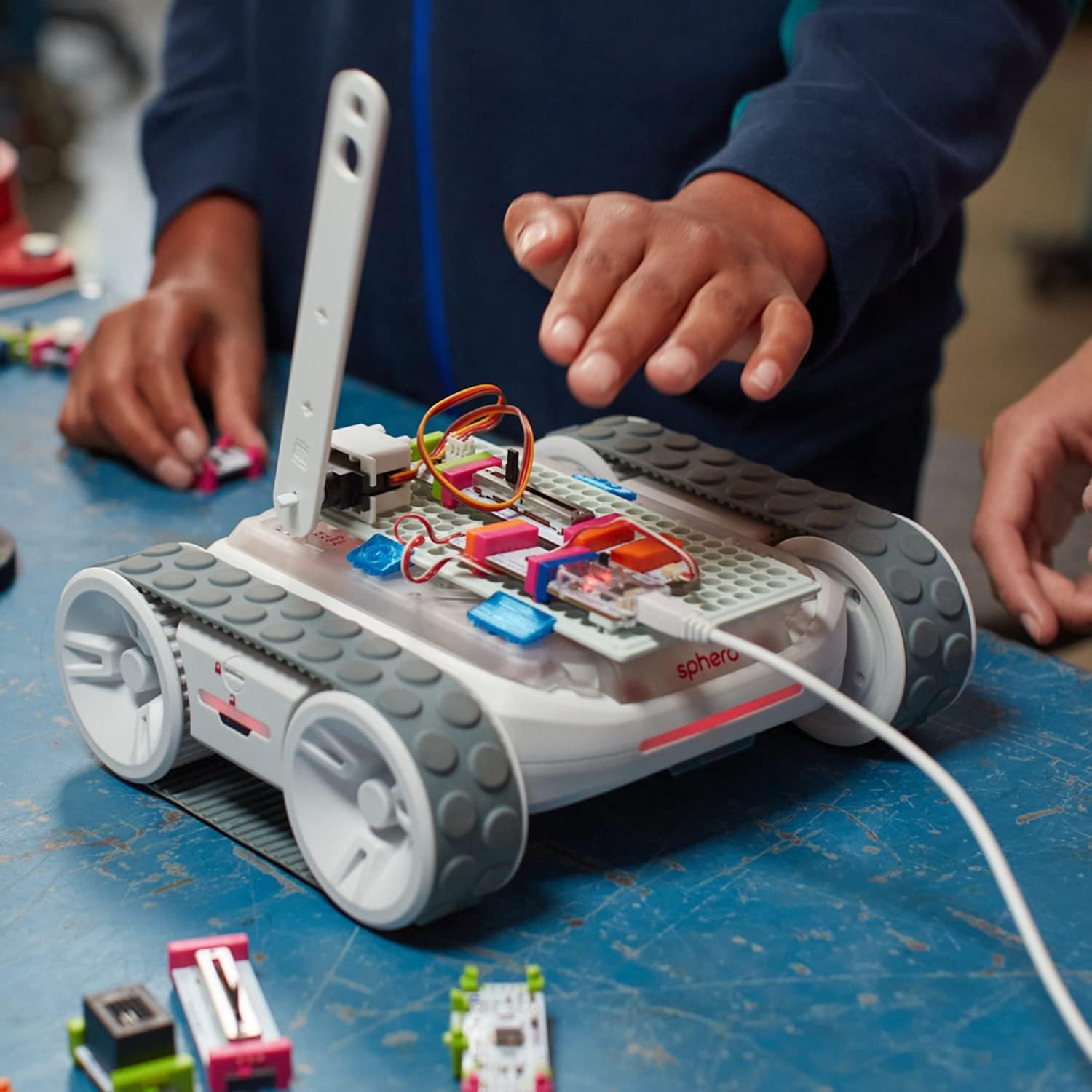 Sphero littleBits RVR+ Topper Kit - Program Both littleBits and RVR+ in The Same Platform - Microsoft MakeCode or Micro:bit Python Editor