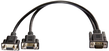 AmazonBasics VGA Monitor Y Splitter, 1', Black