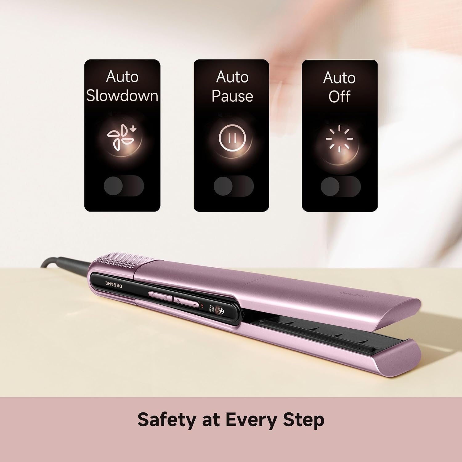DREAME Aero Straight Pro 2-in-1 Air Straightener, Dual Airflow Channel, AI Styling, Wet-to-Dry Straightening, 57°C Root Care Mode, Triple Hair Care, 110,000RPM Motor, Smart Display, Safe Operation