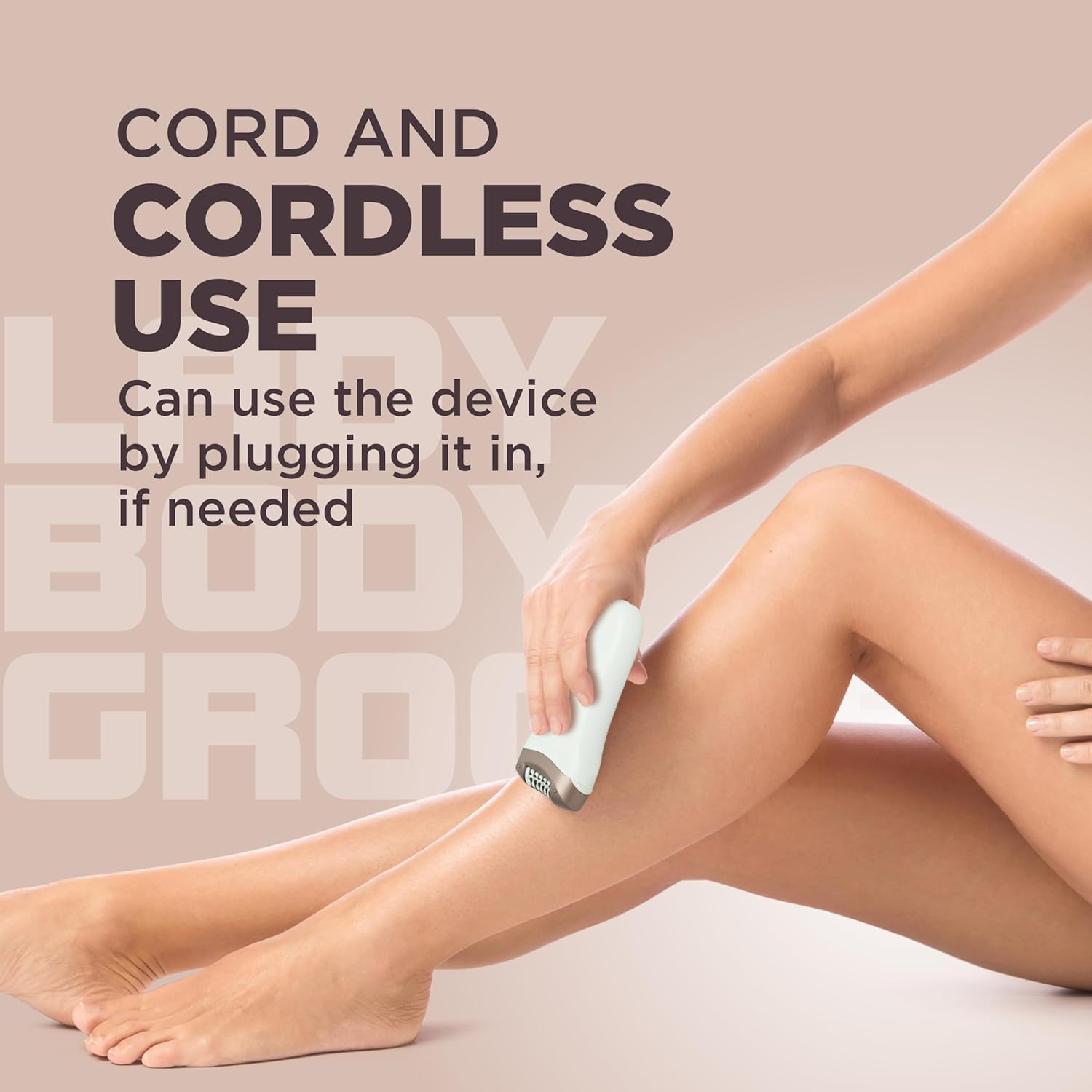 Havells FD5051 Epilator, Hair Removal for Women, Wet & Dry, Cordless, Rechargeable (White)