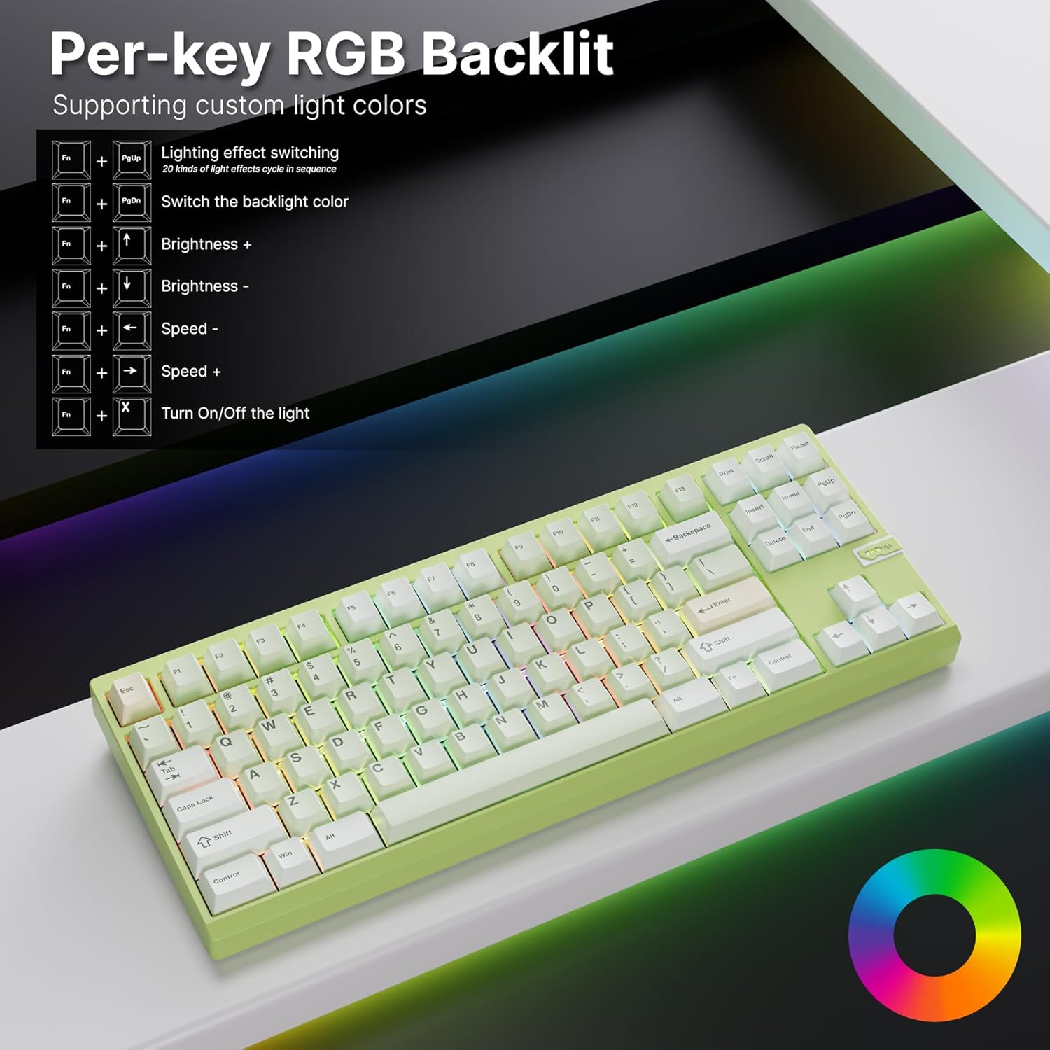 OOCTPK Chilkey ND TKL Aluminum Mechanical Keyboard, 87 Keys Tenkeyless Wireless Gaming Keyboard, Tri-Mode BT5.3/2.4GHz/USB-C PBT Keycaps Hot Swappable Custom Key Board for Windows Laptop Office PC