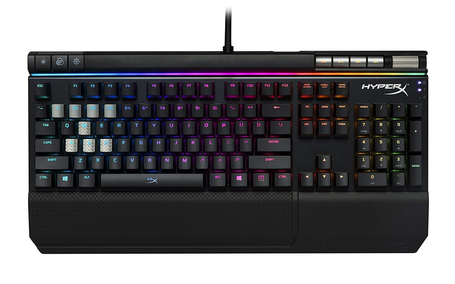 HyperX HX-KB2BR2-US/R1 Alloy Elite RGB LED Cherry MX Brown Mechanical Gaming Keyboard (Black)