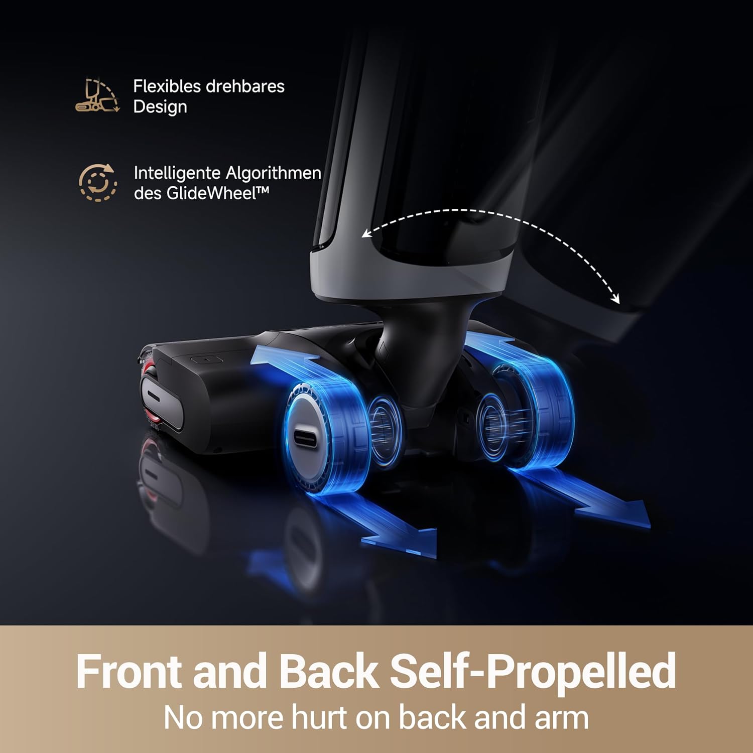 dreame H14 Pro Wet Dry Vacuum Cleaner, 180° Lie-Flat Vacuum Mop, 140°F Washing and Fast Hot Air Drying, Powerful 18kPa Suction Floor Cleaner Machine, Easy GlideWheel Movement, Smart App Control