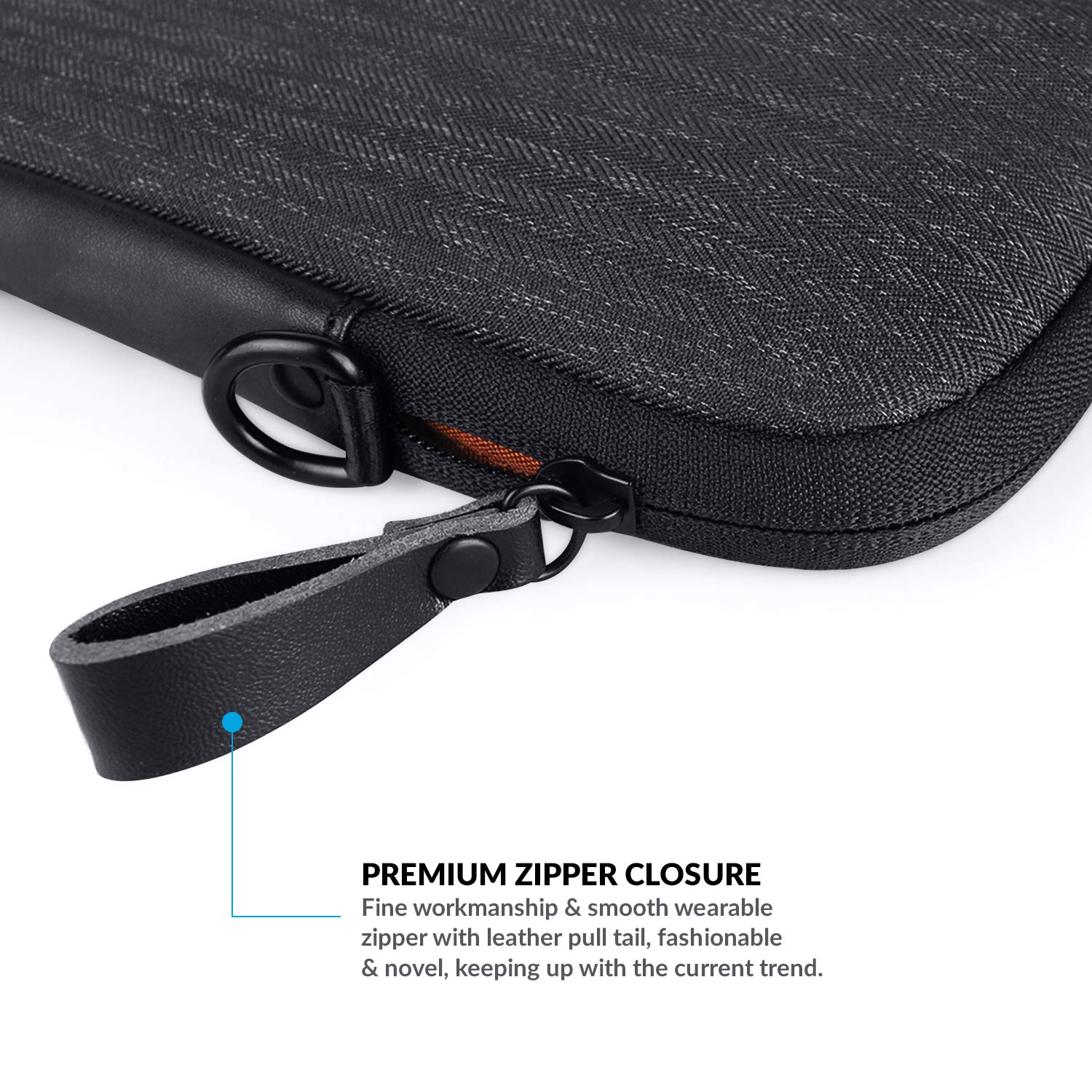 AirCase Polyester Signature CS65-13/33.02cm/14"/35.56cm/35.56cm Designer Laptop Messenger Bag, Premium, Water Resistant, for Office, Men and Women (Black)