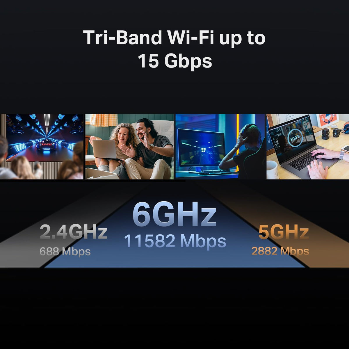 TP-Link Tri-Band BE15000 WiFi 7 Router Archer BE700