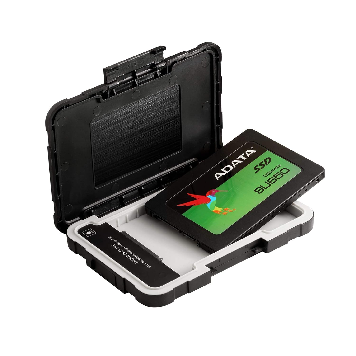 ADATA ED600 2.5 USB 3.2 Gen1 External Enclosure Cover Case for SSD and HDD - AED600-U31-CBK (Black)