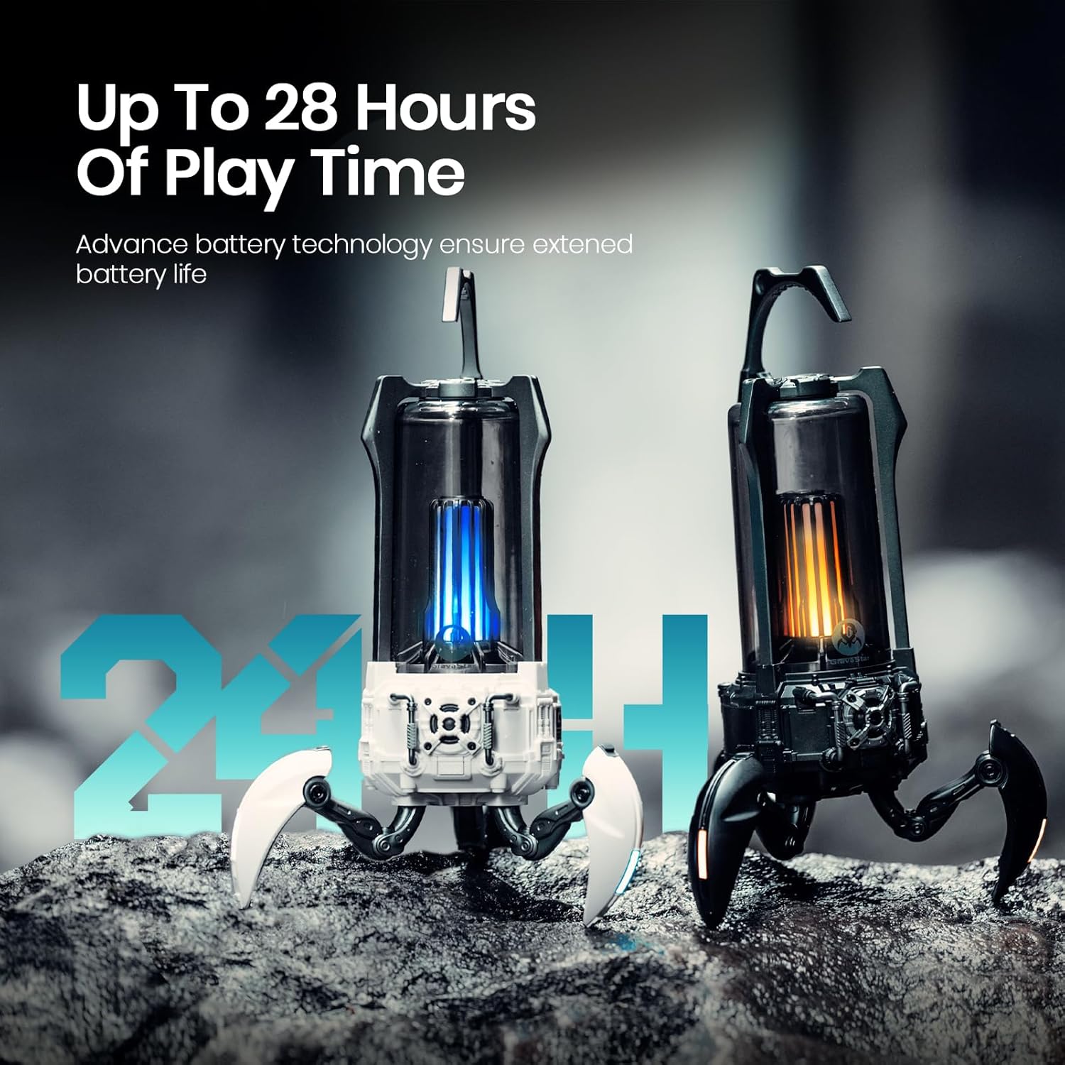 GravaStar Supernova Portable Bluetooth Speaker, LED Table Lamp Speaker, 9H Playtime, TWS Pairing, Wireless Speakers fo Party/Outdoor/Camping/Gifts