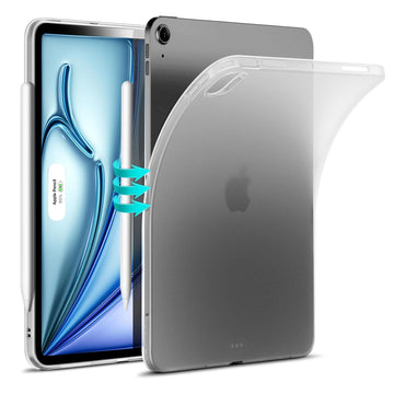 ESR for iPad Air 11 inch Generation Cover(2024), iPad Air 5th/4th Generation Cover (2022/2020), Slim & Light, Yellowing Resistant, Transparent Back Cover, Supports Pencil Pro/USB-C, Zero Series, Frosted clear