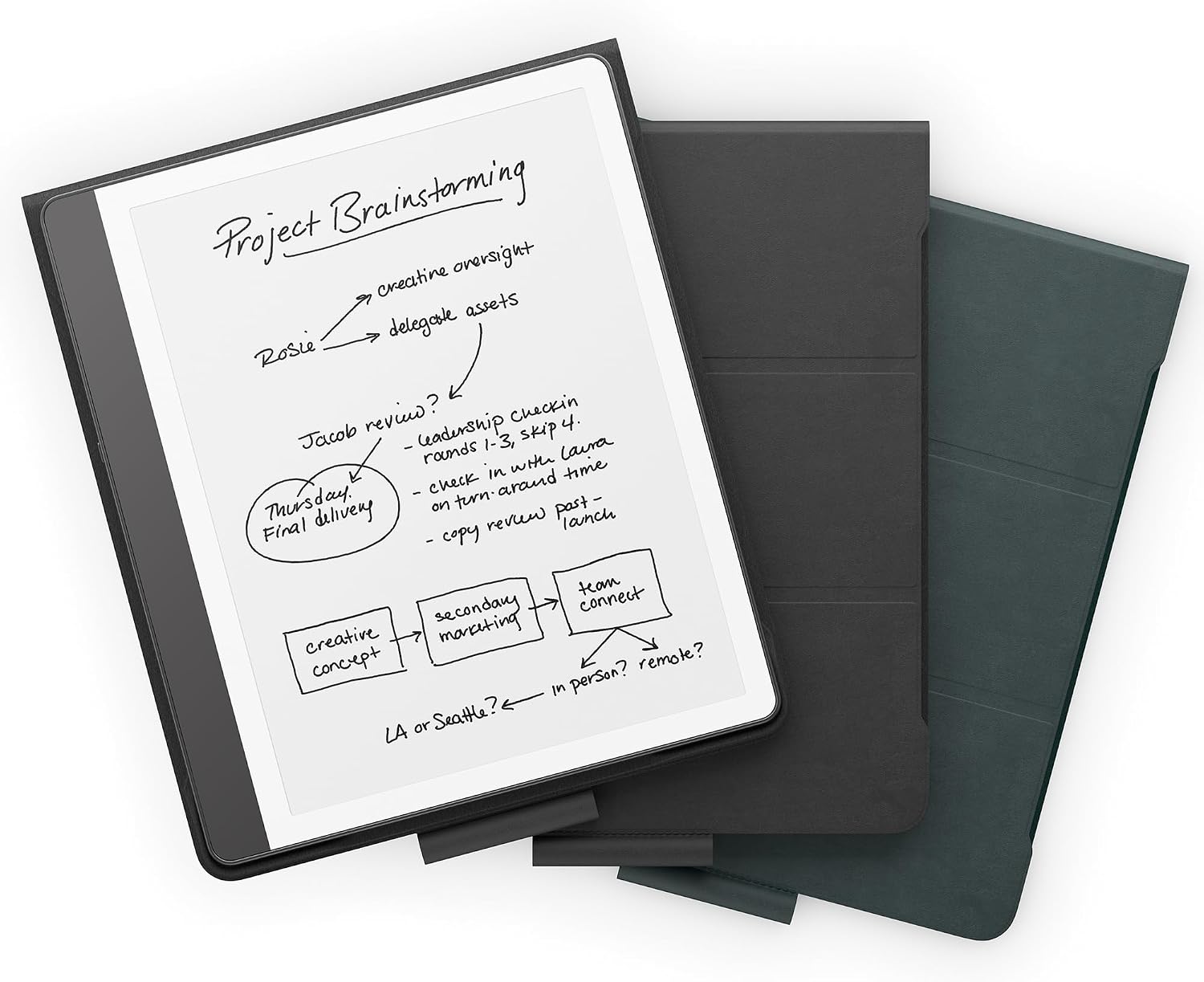 Amazon Kindle Scribe Folio Cover with Magnetic Attach, Sleek Protective Case - Premium Leather