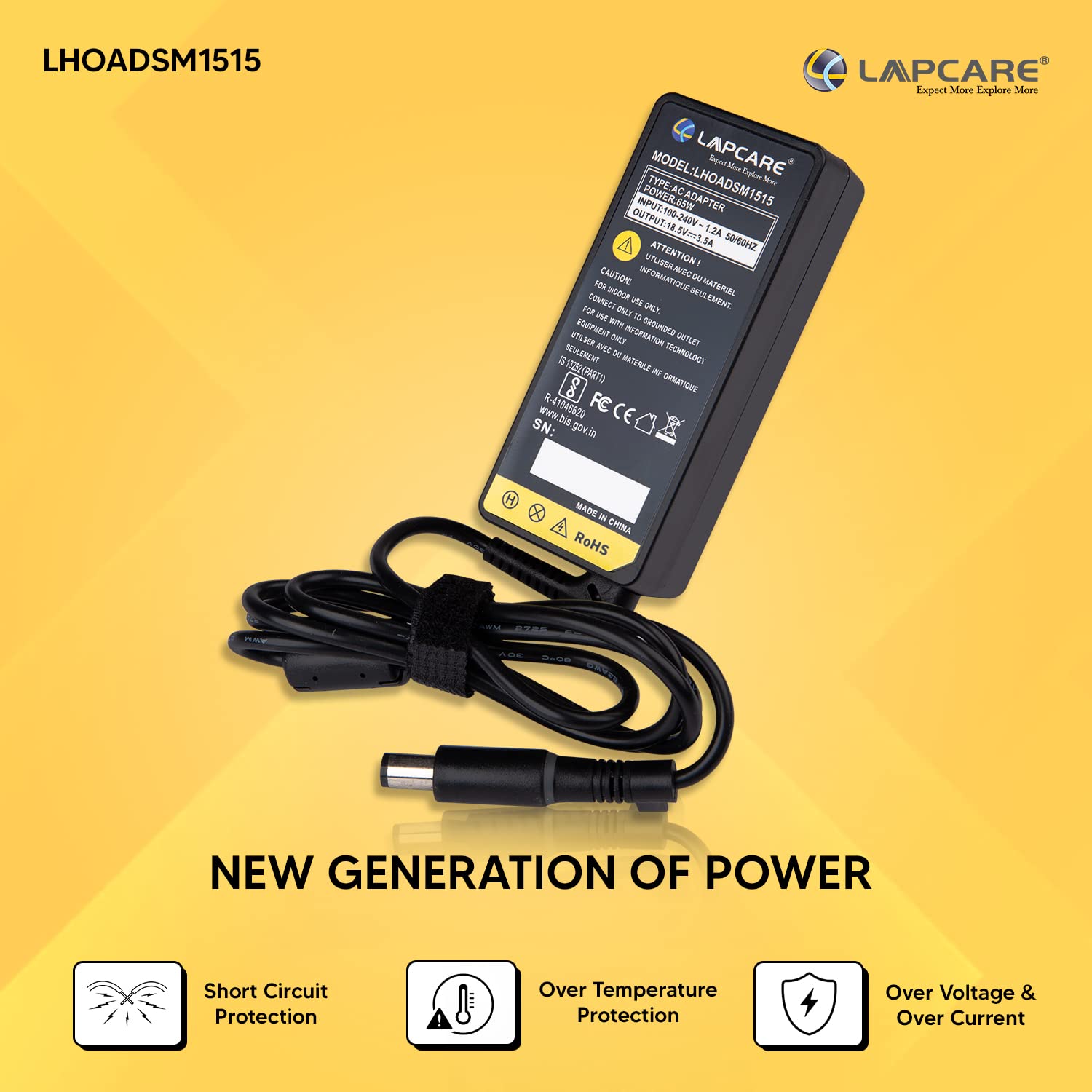 Lapcare Compatible Laptop Adapter for HP Compaq Nc2400 4200 4400 6220 6230 6400 8220 8230 8430