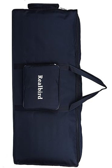 Realbird® Piano Cover Bag for 61 Keys Piano {Black} Compatible with Casio CTK-240, CTK-245 and CT-S195, CT-S100, CT-S200, CT-S300, LK-S250 Keyboard, Inner Dimension- 96 x 30 x 12 Cm.