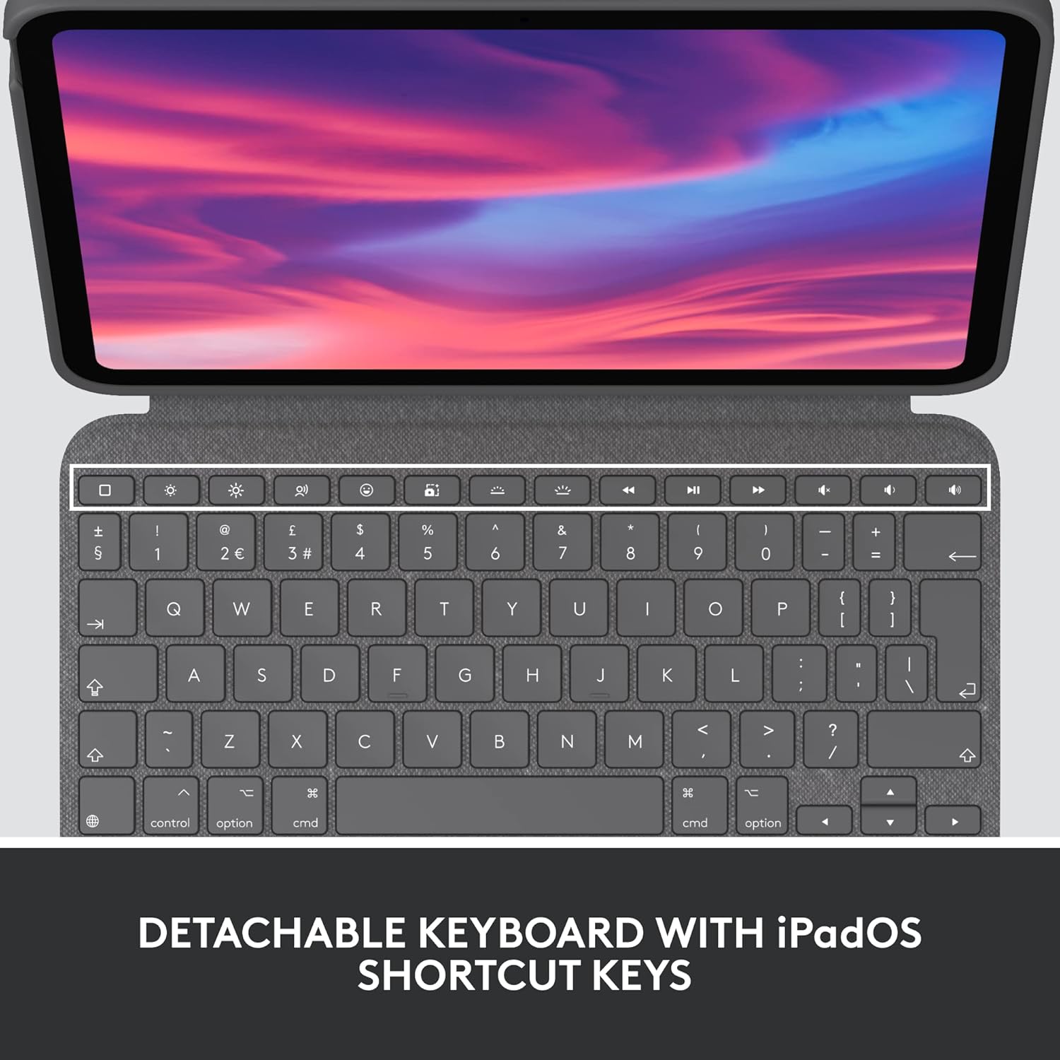 Logitech Combo Touch Detachable 10th Gen iPad Keyboard Case with Large Precision Trackpad, Full-Size Backlit Keyboard, and Smart Connector Technology