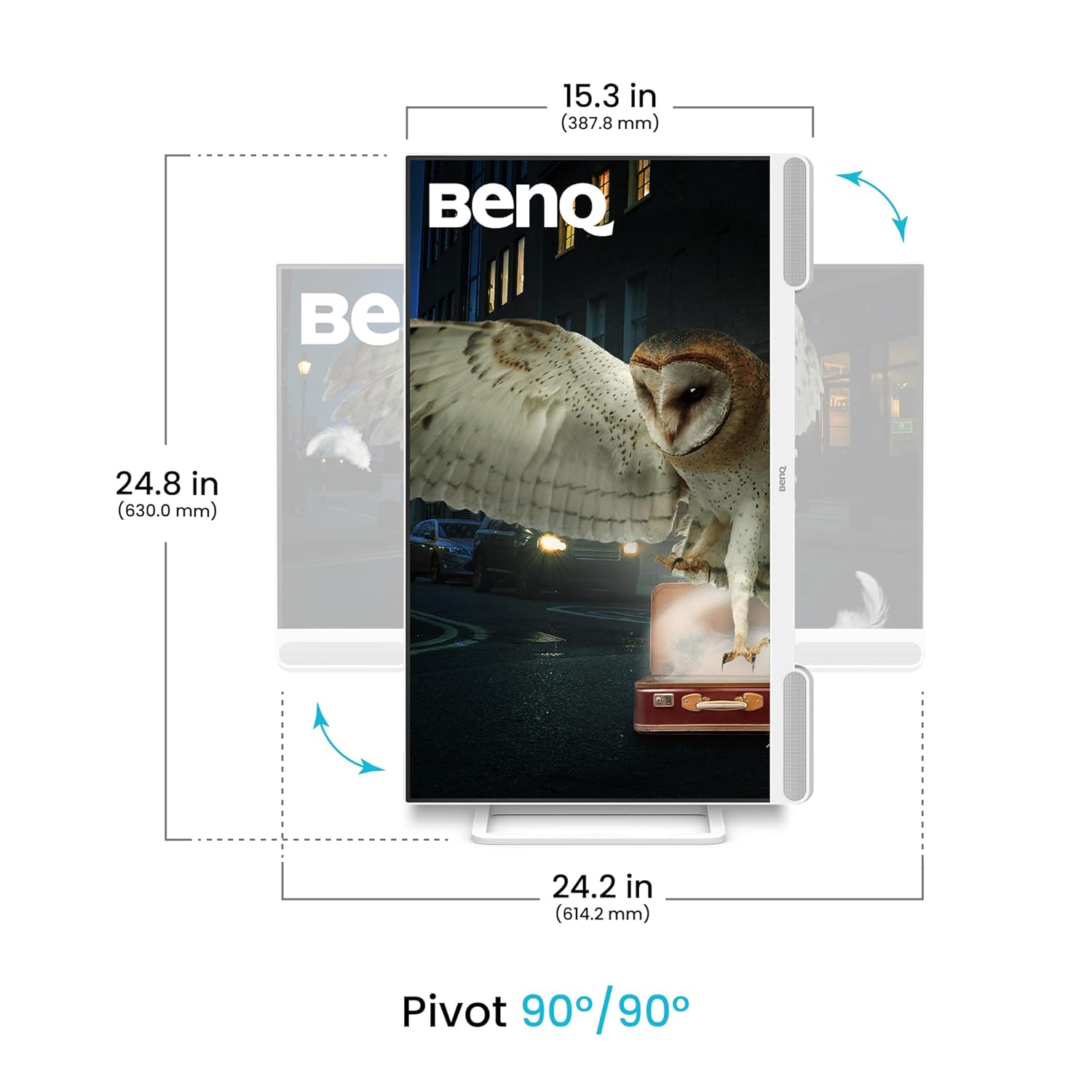 BenQ EW2790U 27” 4K UHD 3840x2160 Entertainment Monitor with 95% P3| AI Contrast| 5Wx2 treVolo Speakers| USB Type-C (65W PD)| 3xHDMI|USB Hub| Ergonomic Design|Display Pilot 2| Eye-Care (White)
