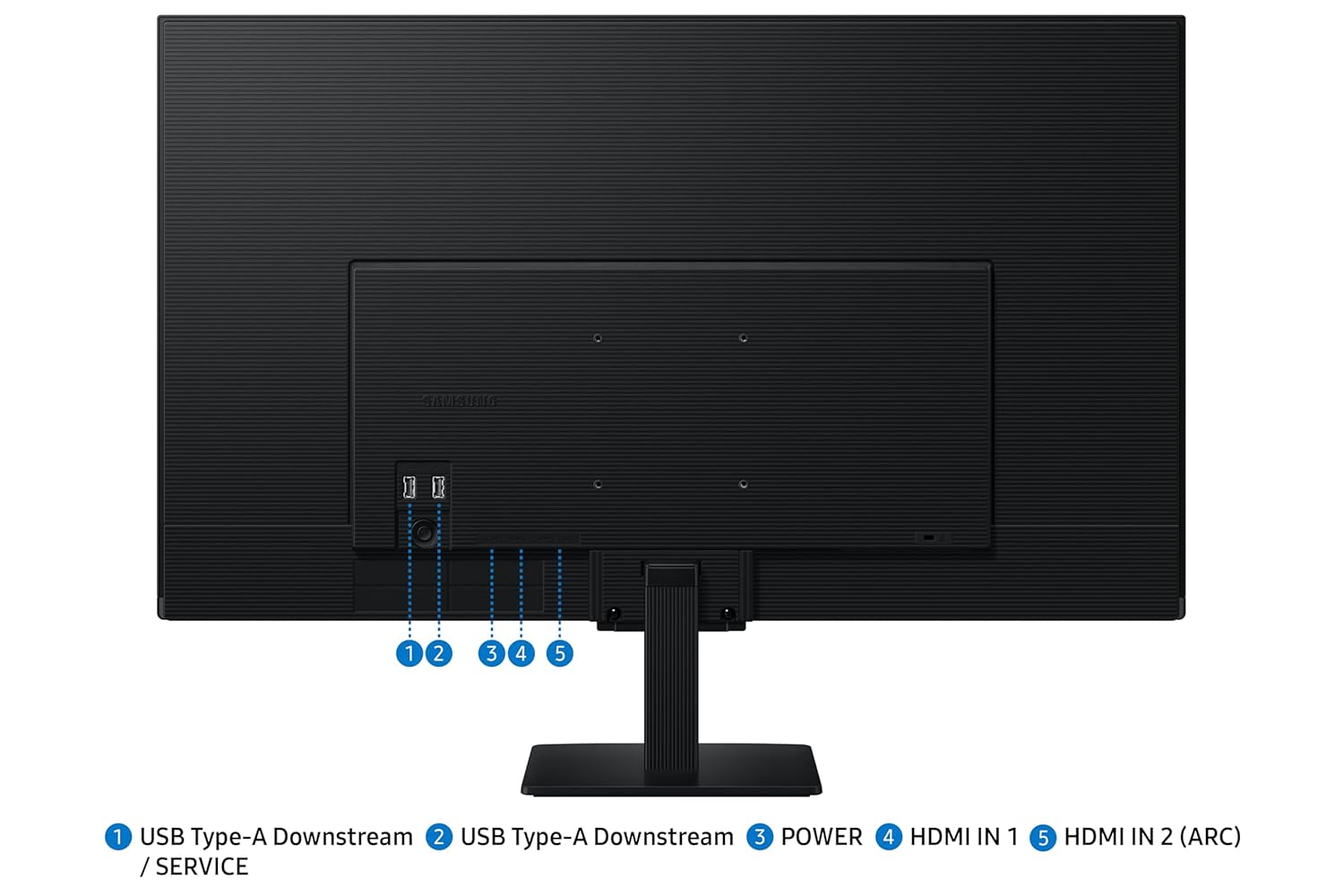 Samsung 32" (80cm) M5 Smart Monitor with Smart TV Experience|FHD 1920 x 1080|Screen Mirroring TV Plus|Speakers|Adaptive Sound|Wi-Fi|HDMI|Bluetooth|LS32FM500EWXXL|Black