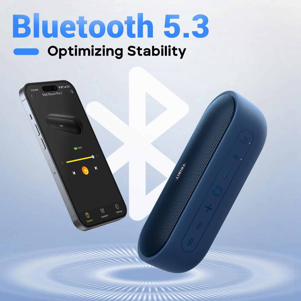 Tribit XSound Plus 2 Bluetooth Speaker, 30W, IPX7, 24H Playtime